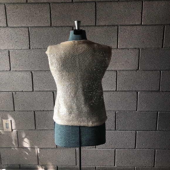 Vintage Iridescent Sequin Sweater small- medium - Picture 3 of 7
